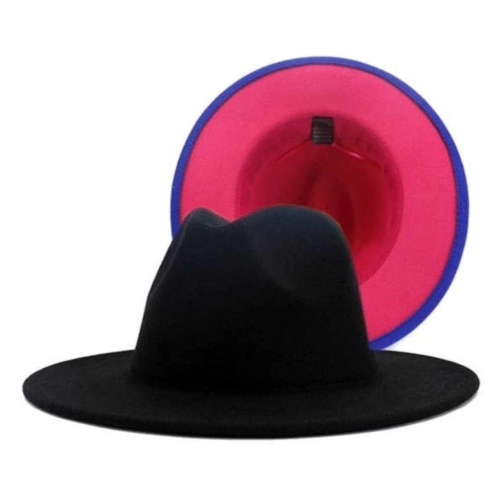 Unisex Two-Tone Fedora Hat